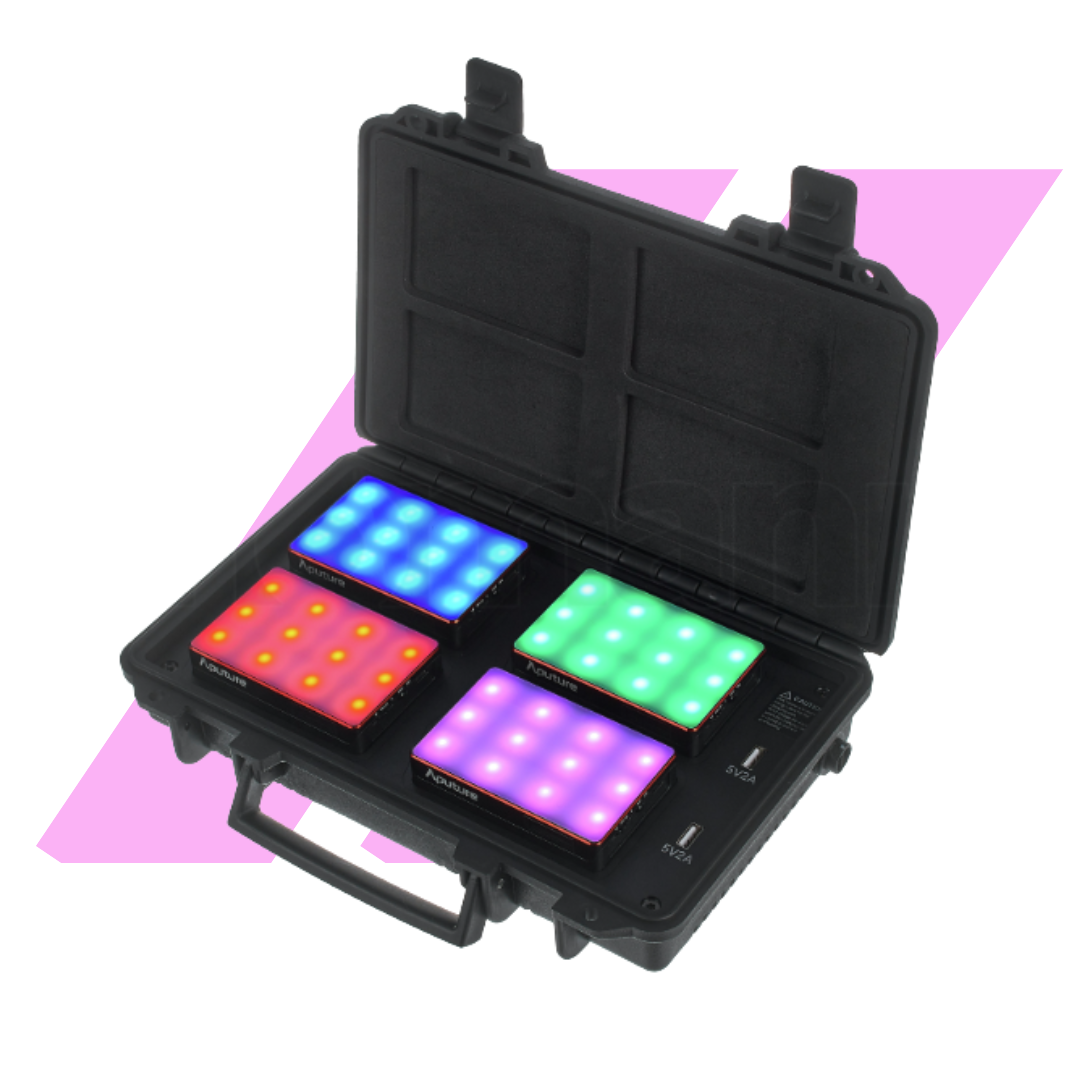 Aputure MC 4 Travel Kit – Window Zebra Hire Aputure MC 4 Travel Kit – Window Zebra Hire